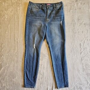 Faith Jeans Womens Size 12 Denim "Don't Lose Faith" Casual‎ Jeans Distressed